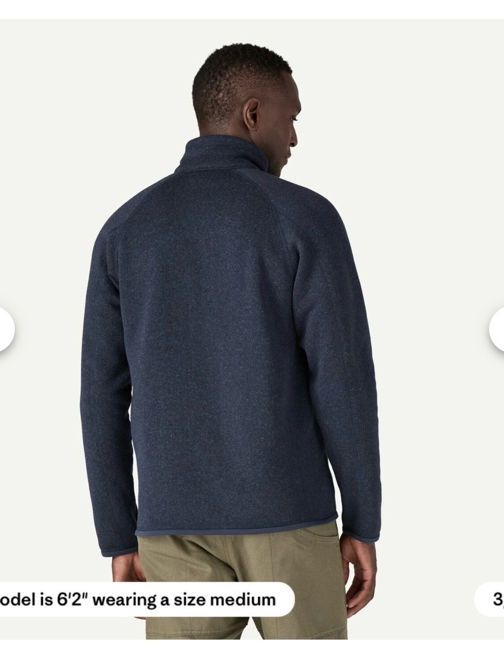 NWT Patagonia Men’s Quarter-Zip Fleece in Navy - Picture 2 of 11